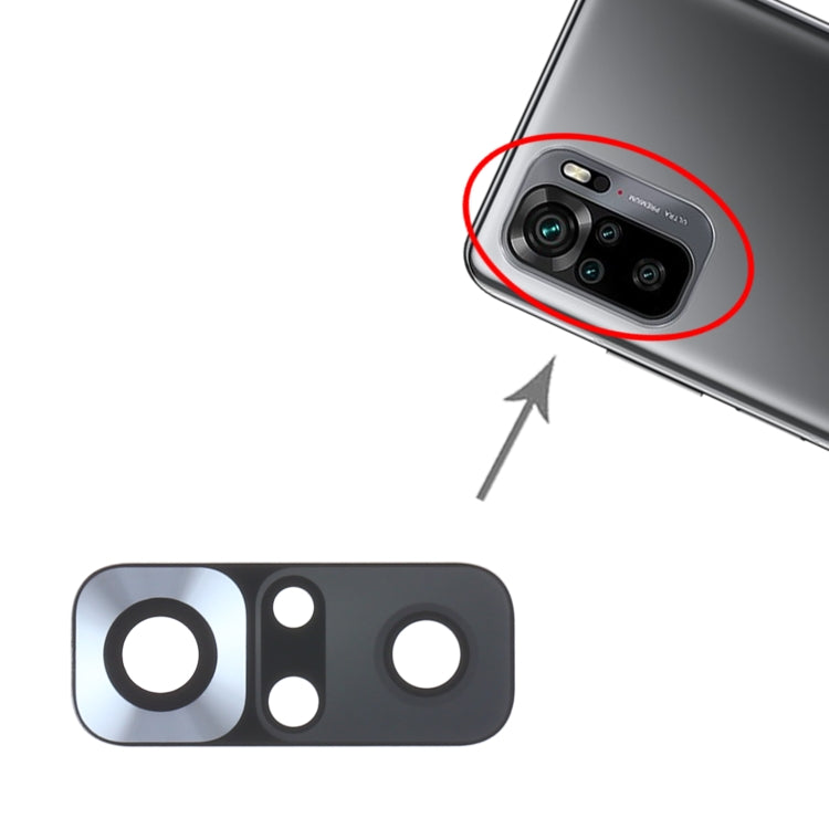 10 PCS Back Camera Lens for Xiaomi Redmi Note 10 4G M2101K7AI M2101K7AG, For Xiaomi Redmi Note 10 4G, For Xiaomi Redmi Note 10 4G(Black)