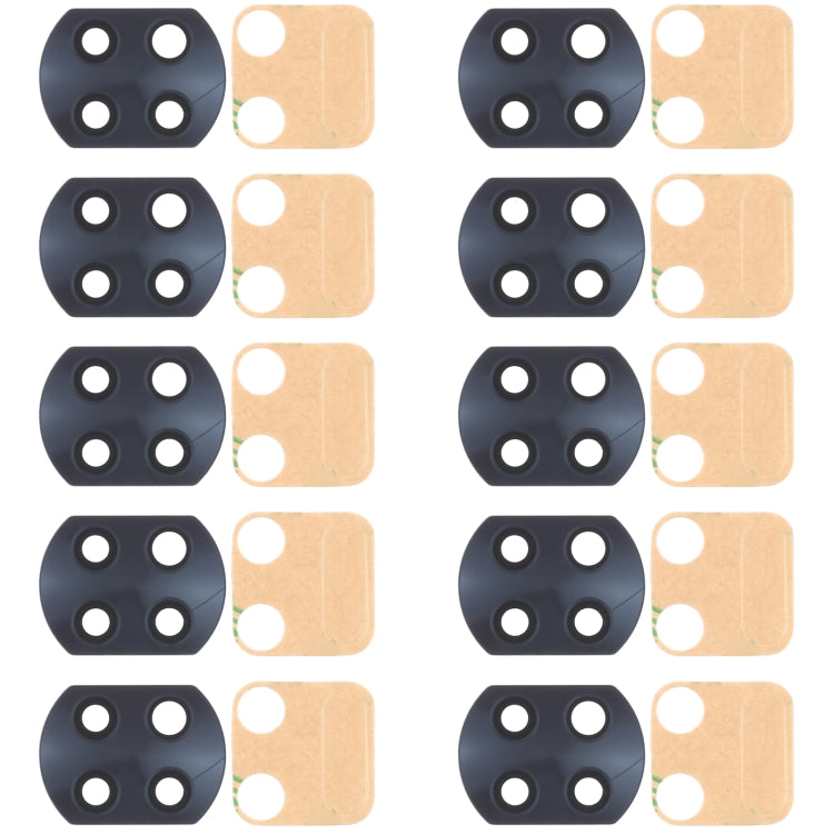 10 PCS Back Camera Lens for Xiaomi Redmi Note 9T 5G M2007J22G, For Xiaomi Redmi Note 9T 5G