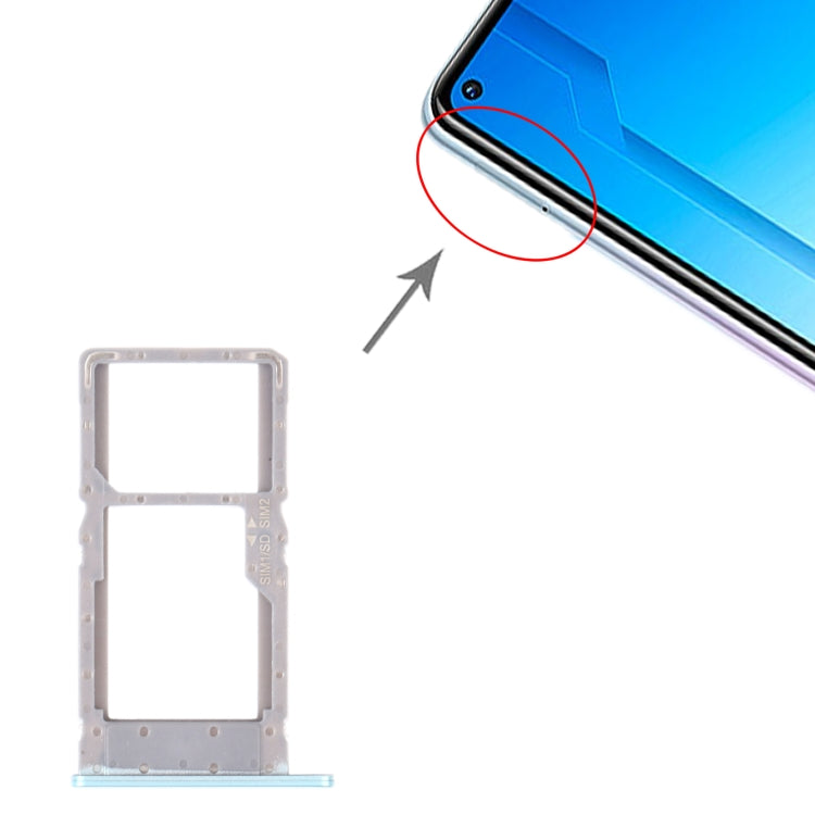 SIM Card Tray + SIM Card Tray / Micro SD Card Tray for Honor Play4, For Honor Play4