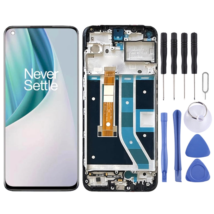 For OnePlus Nord N100 BE2013 Digitizer Full Assembly with Frame OEM LCD Screen