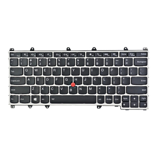 US Version Keyboard With Back Light for Lenovo Thinkpad Yoga 260 / Yoga 370 / X380, For Lenovo Thinkpad Yoga 260(Silver)