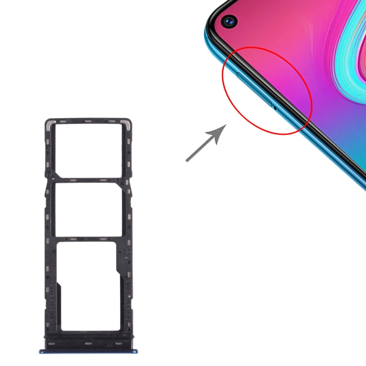 For infinix S5 X652 SIM Card Tray + SIM Card Tray + Micro SD Card Tray