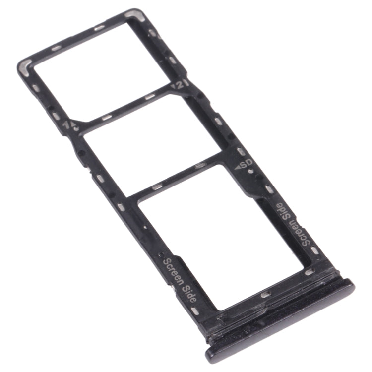 For Tecno Spark 6 Air KE6 KE6J KF6 SIM Card Tray + SIM Card Tray + Micro SD Card Tray, For Tecno Spark 6 Air, For Tecno Spark 6 Air (White)