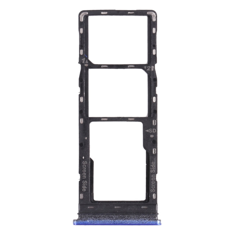For Tecno Spark 6 Air KE6 KE6J KF6 SIM Card Tray + SIM Card Tray + Micro SD Card Tray, For Tecno Spark 6 Air, For Tecno Spark 6 Air (White)