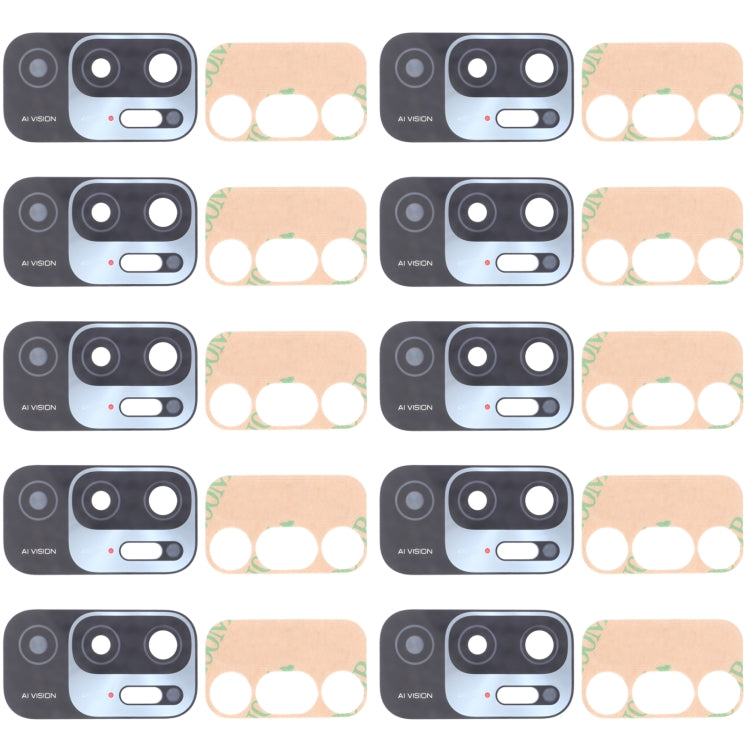 10 PCS Back Camera Lens for Xiaomi Redmi Note 10 5G / Redmi Note 10T 5G M2103K19G M2103K19C, For Xiaomi Redmi Note 10 5G
