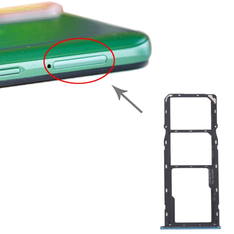 Bandeja para tarjeta SIM + bandeja para tarjeta SIM + bandeja para tarjeta Micro SD para OPPO Realme 6i / Realme Narzo 10