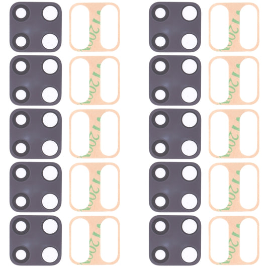 10 PCS Back Camera Lens for Xiaomi Redmi Note 9 Pro M2003J6B2G, For Xiaomi Redmi Note 9 Pro
