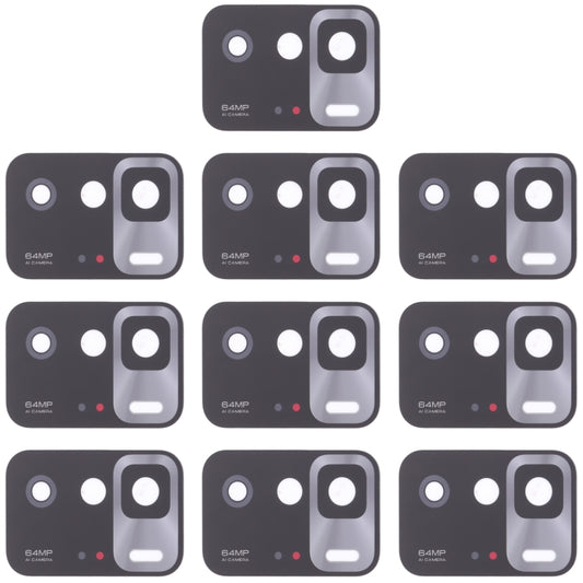 10 PCS Back Camera Lens for Xiaomi Redmi Note 10 Pro 5G / Poco X3 GT, For Xiaomi Redmi Note 10 Pro 5G / Poco X3 GT