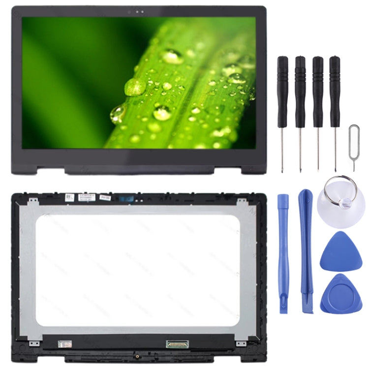 FHD 1920 x 1080 40 Pin P58F001 LCD Screen and Digitizer Full Assembly With Frame for Dell Inspiron 15 5568 5578, For Dell Inspiron 15 5568 5578