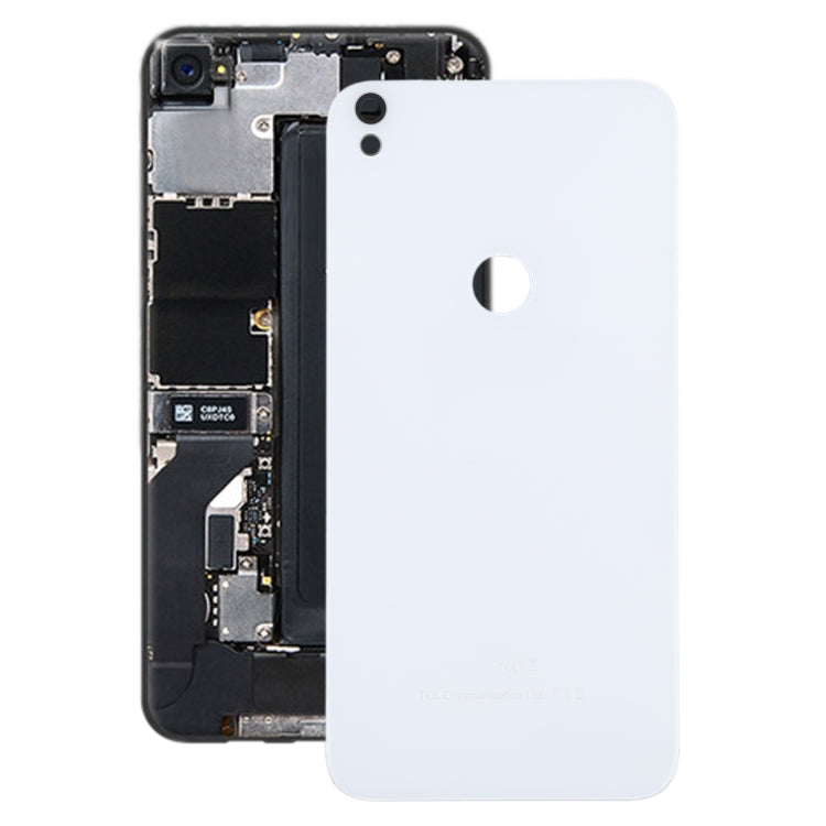 For Alcatel One Touch Shine Lite 5080 5080X 5080A 5080U 5080F 5080Q 5080D Glass Battery Back Cover, For Alcatel One Touch Shine Lite, For Alcatel One Touch Shine Lite(White)