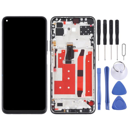 LCD-Display und Digitizer komplette Baugruppe mit Rahmen für Huawei P40 Lite 5G, Für Huawei P40 Lite 5G