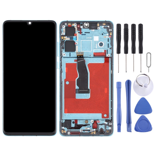 LCD Screen and Digitizer Full Assembly With Frame for Huawei P30