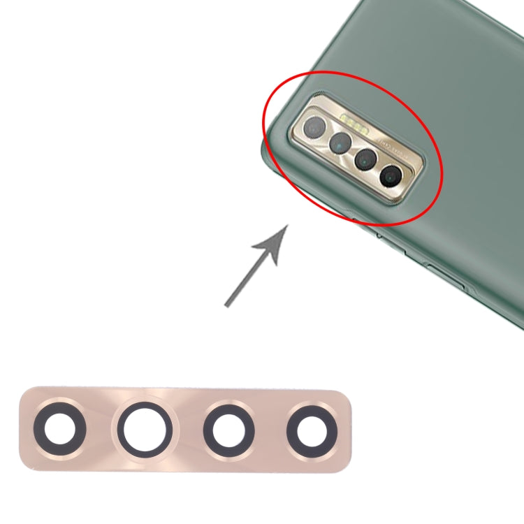 For Tecno Camon 17P CG7 10pcs Back Camera Lens, For Tecno Camon 17P CG7