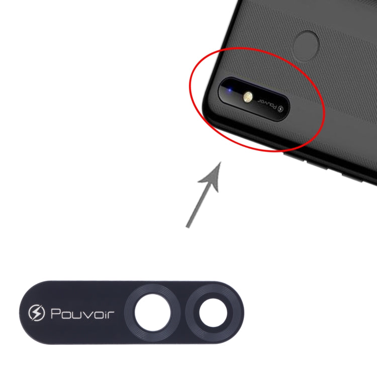 For Tecno Pouvoir 3 Air LC6 10pcs Back Camera Lens, For Tecno Pouvoir 3 Air LC6