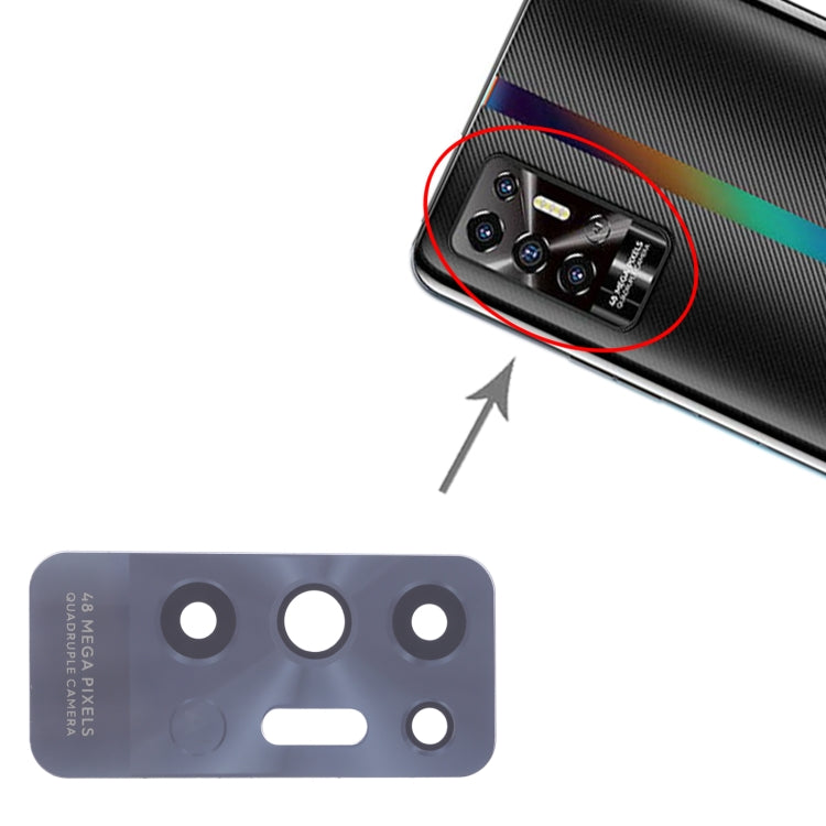 For Tecno Pova 2 LE7 10pcs Back Camera Lens, For Tecno Pova 2