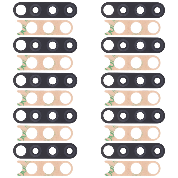 For Tecno Spark 4 KC8 10pcs Back Camera Lens, For Tecno Spark 4