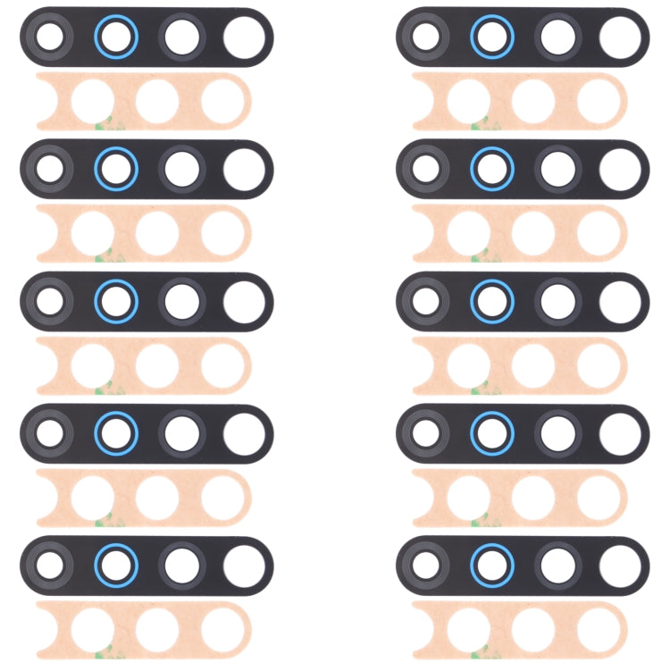 For Tecno Camon 12 CC7s 10pcs Back Camera Lens, For Tecno Camon 12