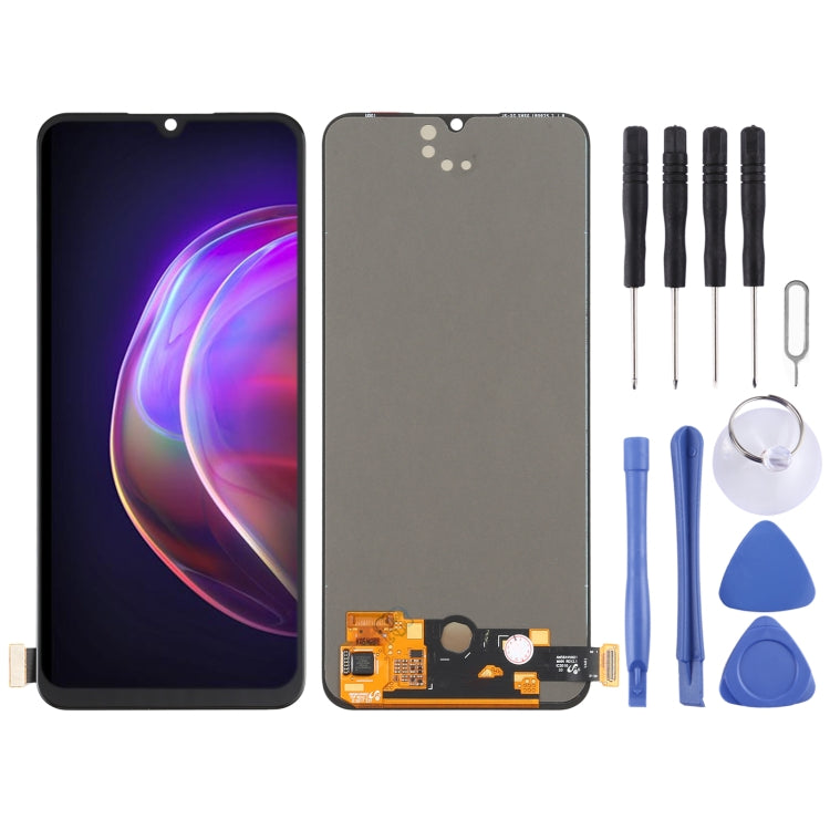 Original AMOLED Material LCD Screen and Digitizer Full Assembly for vivo V21 4G V2066, V2108, For Vivo V21 4G