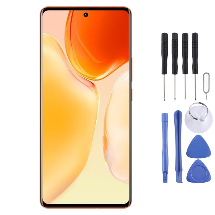 Original Super AMOLED Material LCD Screen and Digitizer Full Assembly for Vivo X70 Pro V2134A, V2105, For Vivo X70 Pro (Original)