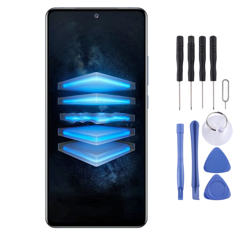 Original AMOLED Material LCD Screen and Digitizer Full Assembly for Vivo iQOO 7 / iQOO 7 (India) / iQOO Neo5 S / iQOO Neo6 (China) V2196A V2049A I2009, For Vivo iQOO 7 / iQOO 7 (India)