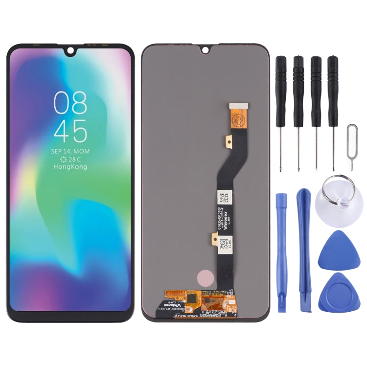 Original AMOLED Material LCD Screen and Digitizer Full Assembly for Tecno Pouvoir 3 Plus LB8, LB8a