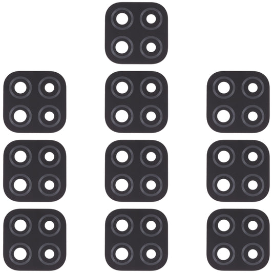 10 PCS Back Camera Lens for Xiaomi Redmi 9C / Redmi 9 (India) / Redmi 9C NFC / Poco C3