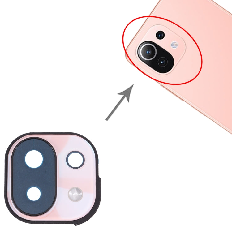 Back Camera Lens Frame for Xiaomi Mi 11 Lite/11 Lite 5G NE, For Xiaomi Mi 11 Lite, For Xiaomi Mi 11 Lite (Green), For Xiaomi Mi 11 Lite (White)