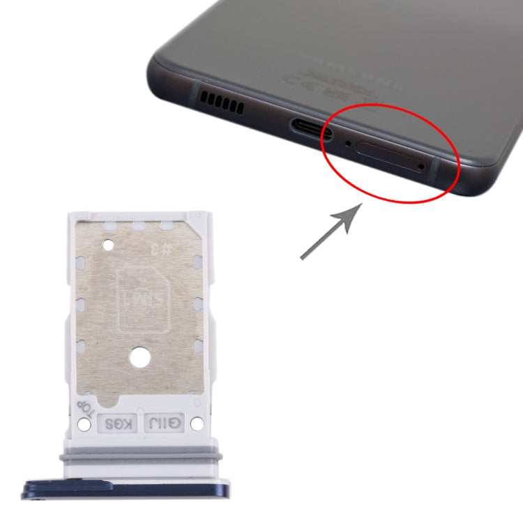 For Samsung Galaxy S21 FE 5G SM-G990B Original SIM Card Tray + SIM Card Tray