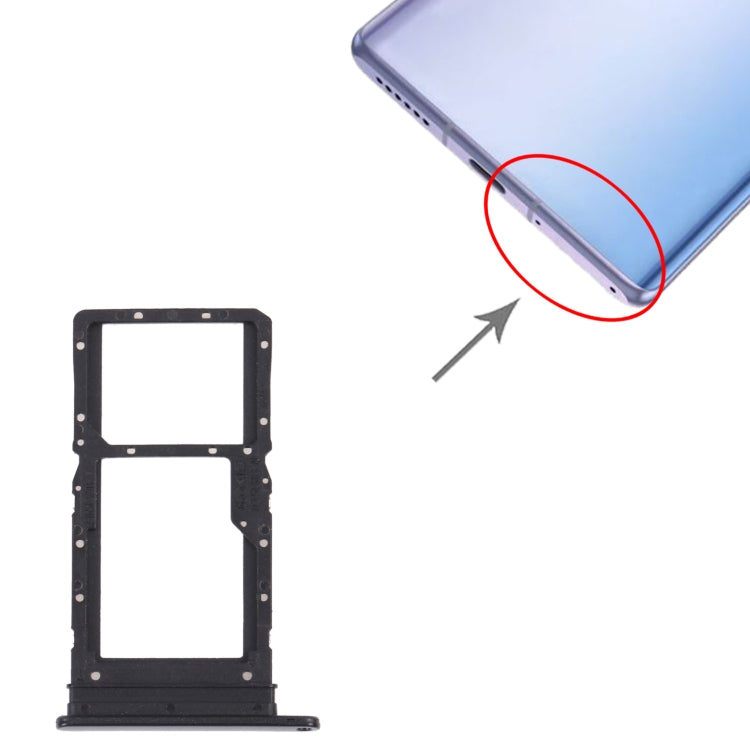 SIM Card Tray + SIM Card Tray / Micro SD Card Tray for Honor Play 30 Plus, For Honor Play 30 Plus