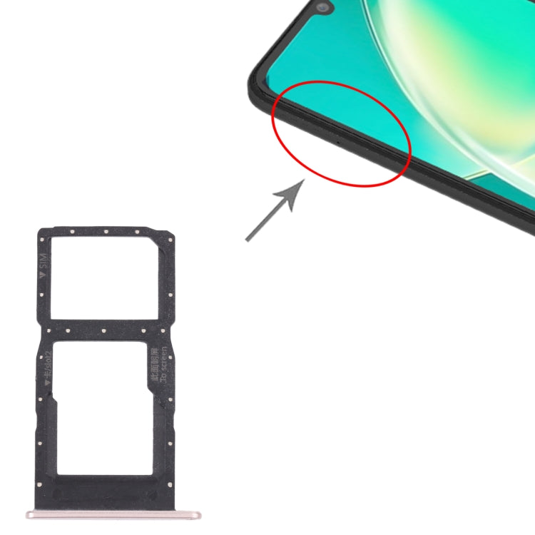 SIM Card Tray + SIM Card Tray / Micro SD Card Tray for Huawei Nova Y60, For Huawei Nova Y60