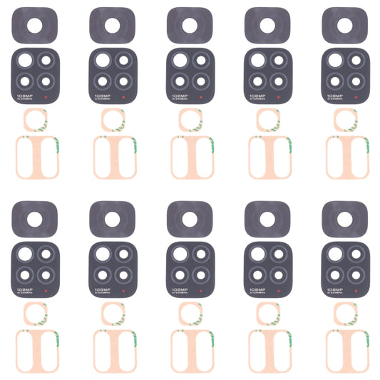 10 PCS Back Camera Lens For Xiaomi Redmi Note 11S 2201117SG 2201117SI, For Xiaomi Redmi Note 11S