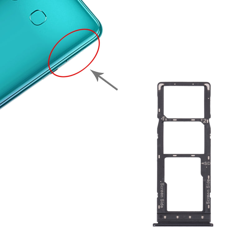 Bandeja para tarjeta SIM + Bandeja para tarjeta SIM + Bandeja para tarjeta Micro SD para Infinix Hot 10 X682B X682C