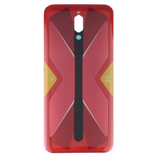 Akku-Glasrückseite für ZTE Nubia RedMagic 5G NX659J, für ZTE Nubia RedMagic 5G (Rot)