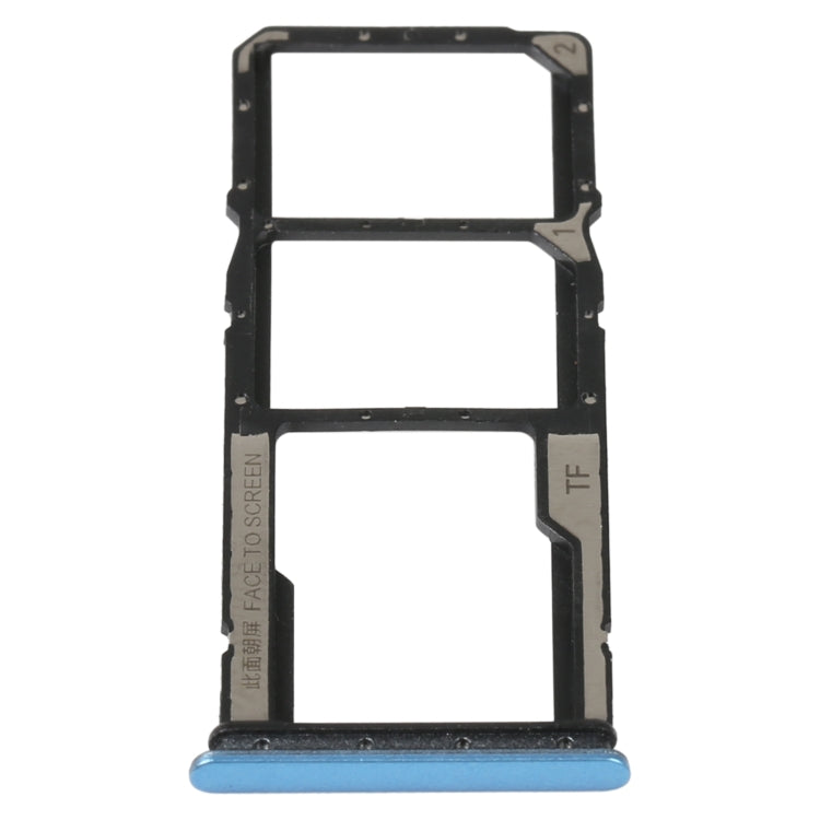 SIM Card Tray + SIM Card Tray + Micro SD Card Tray For Xiaomi Redmi 10C/Redmi 10 India/Poco C40, For Xiaomi Redmi 10C/Redmi 10 India/Poco C40