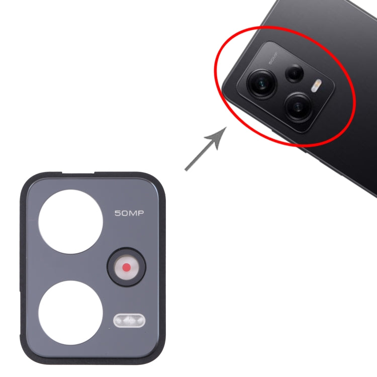 Back Camera Lens Frame for Xiaomi Redmi Note 12 Pro 5G, For Xiaomi Redmi Note 12 Pro 5G