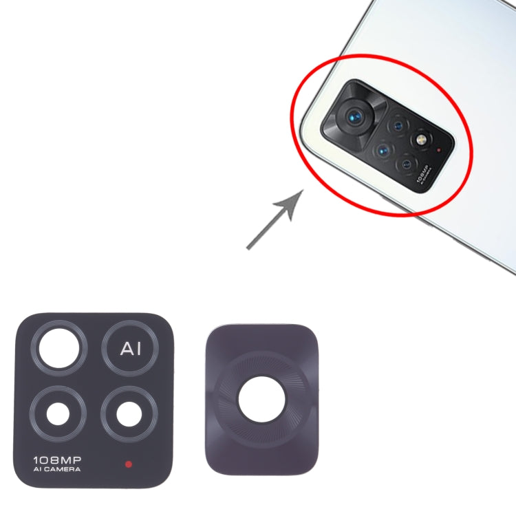 For Xiaomi Redmi Note 11 Pro 5G Global 10pcs Back Camera Lens, For Xiaomi Redmi Note 11 Pro 5G Global