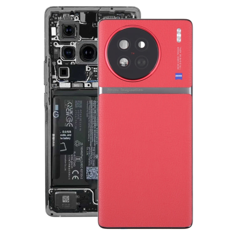 Tapa trasera de batería original con tapa para lente de cámara para vivo X90