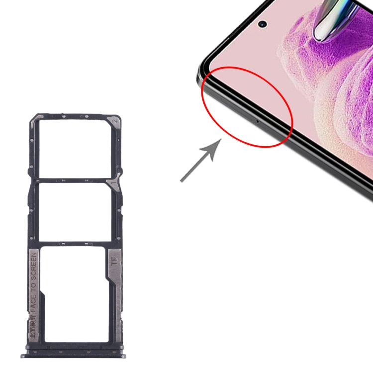 Pour Xiaomi Redmi Note 12s, tiroir pour carte SIM + tiroir pour carte SIM + tiroir pour carte Micro SD, pour Xiaomi Redmi Note 12s