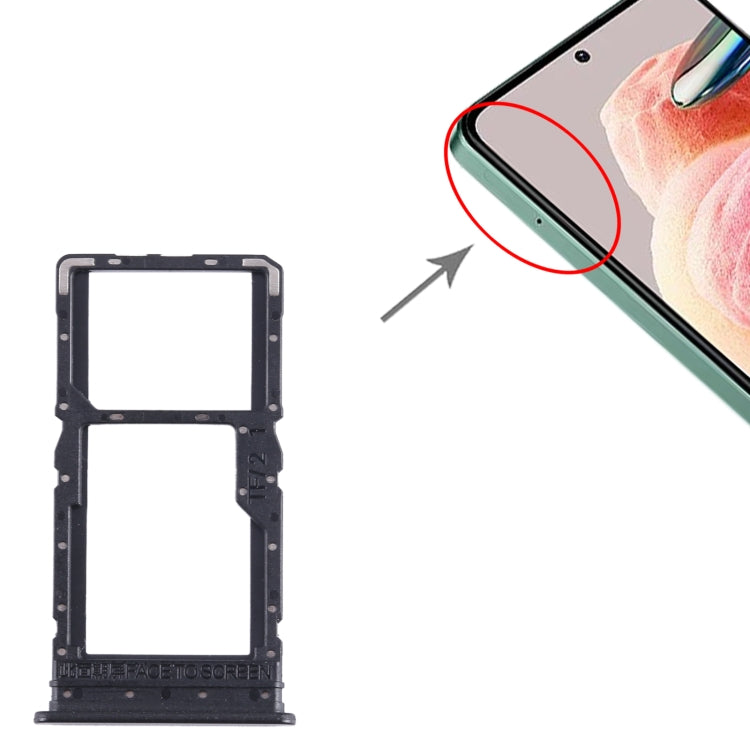 For Xiaomi Redmi Note 12R SIM Card Tray + SIM Card Tray / Micro SD Card Tray, For Xiaomi Redmi Note 12R