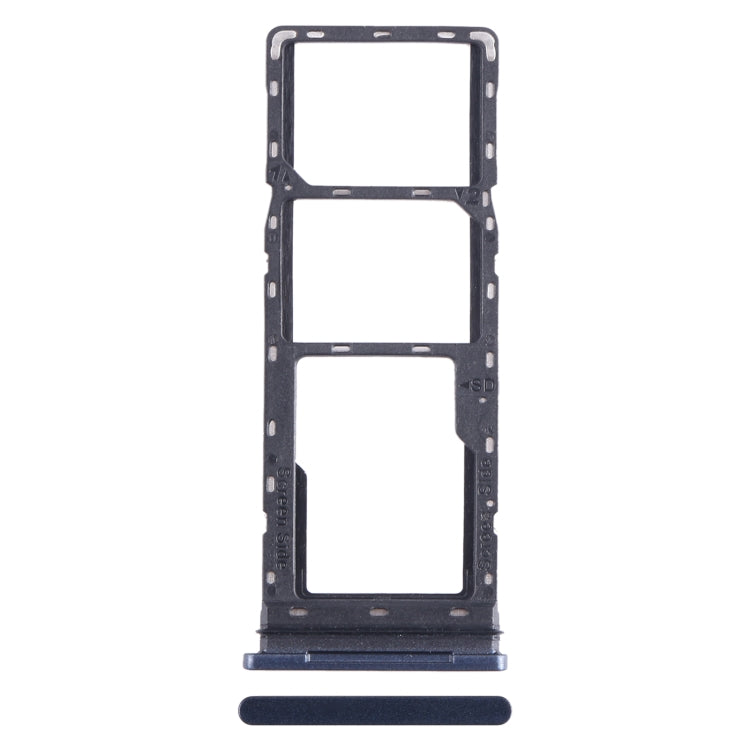 For Tecno Pova 2 SIM Card Tray + SIM Card Tray + Micro SD Card Tray, For Tecno Pova 2, For Tecno Pova 2 (Baby Blue)