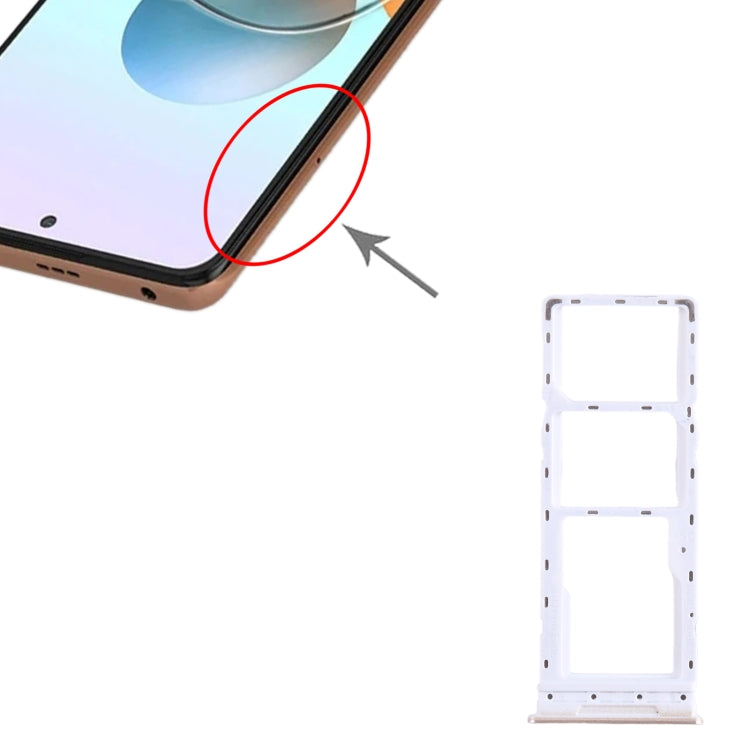 Bandeja para tarjeta SIM + Bandeja para tarjeta SIM + Bandeja para tarjeta Micro SD para Tecno Camon 18 P