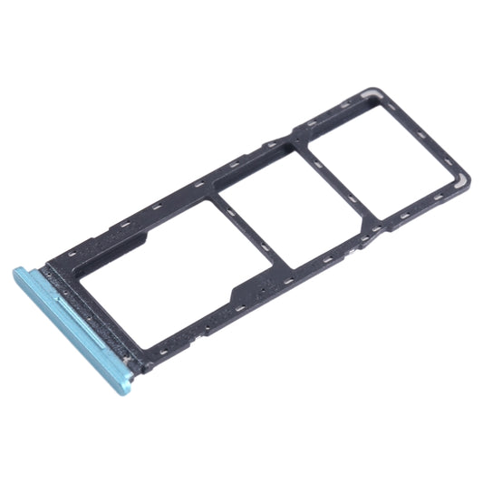 For Tecno Spark 8C KG5k SIM Card Tray + SIM Card Tray + Micro SD Card Tray