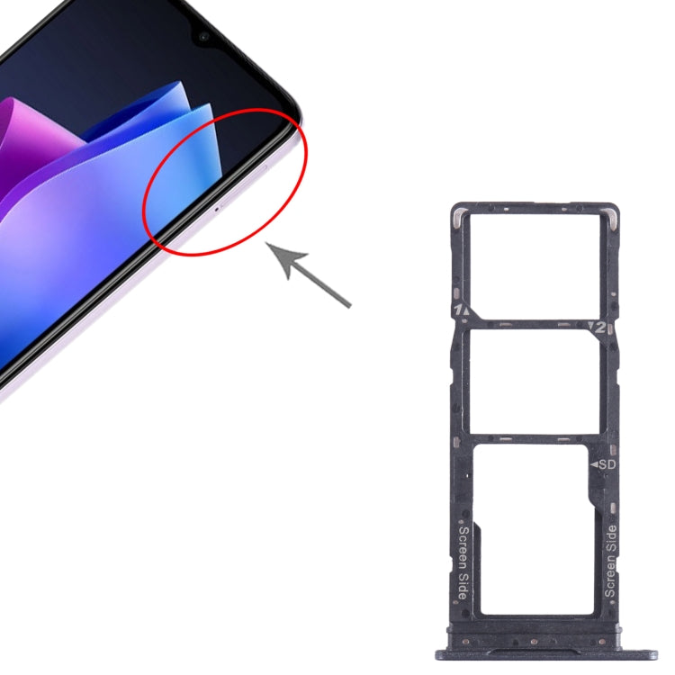 Pour Tecno Spark Go 2023 BF7n, tiroir pour carte SIM + tiroir pour carte Micro SD, pour Tecno Spark Go 2023