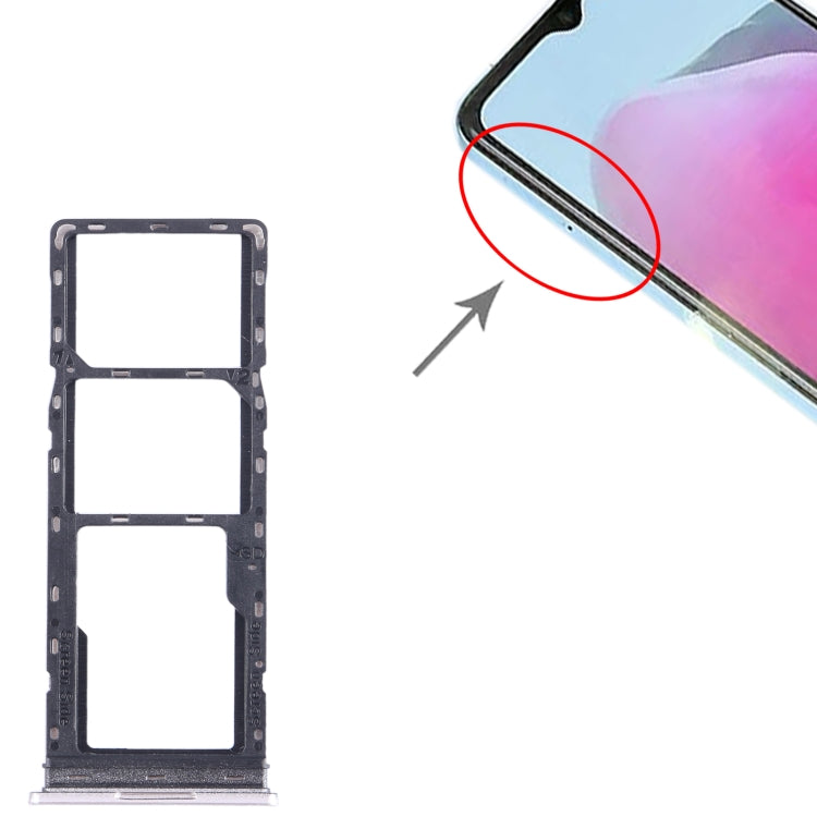 Bandeja para tarjeta SIM + Bandeja para tarjeta SIM + Bandeja para tarjeta Micro SD para Tecno Pop 7 Pro BF7