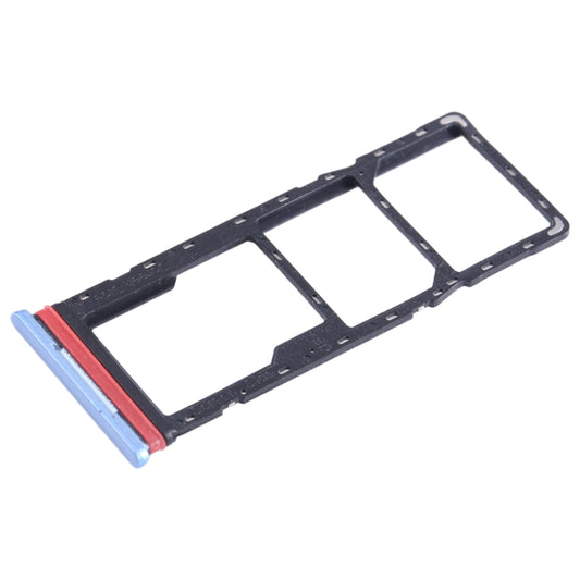 For Infinix Hot 12i X665B SIM Card Tray + SIM Card Tray + Micro SD Card Tray