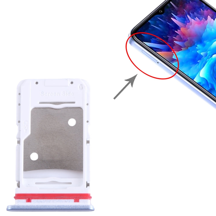 For Infinix Hot 20 5G X666 SIM Card Tray + SIM Card Tray + Micro SD Card Tray, For Infinix Hot 20 5G