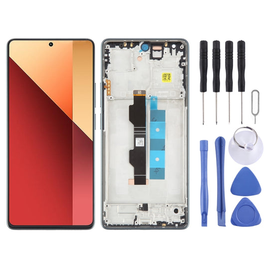 For Xiaomi Poco M6 Pro 4G Original AMOLED Material LCD Screen Digitizer Full Assembly with Frame
