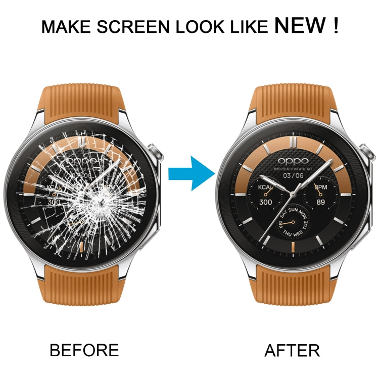 Écran LCD et numériseur complet avec cadre pour OPPO Watch X (noir) et OPPO Watch X (argent)