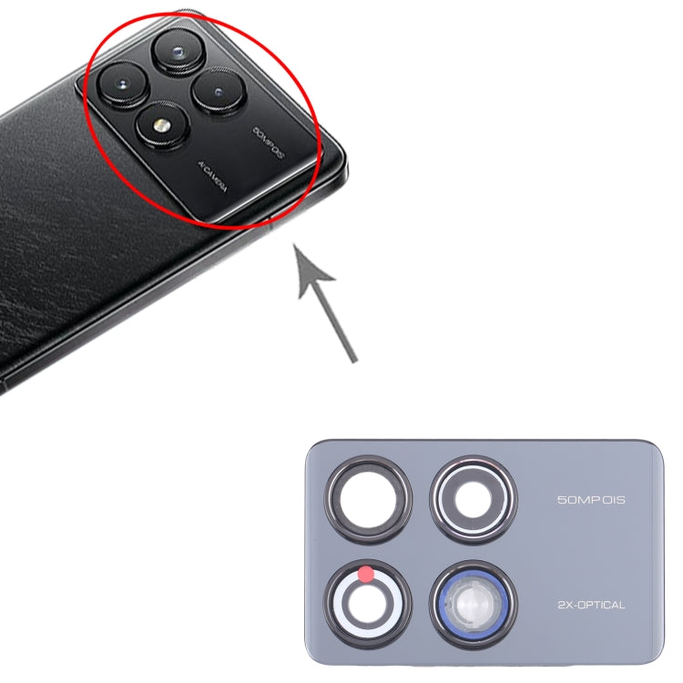 Marco de lente de cámara trasera original para Xiaomi Redmi K70 Pro