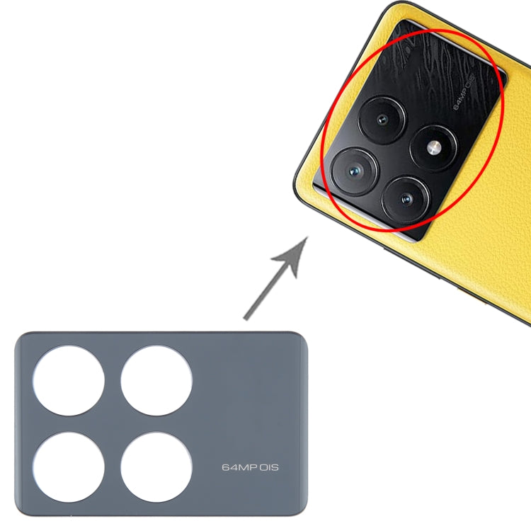 For Xiaomi Poco X6 Pro 5G Original Rear Camera Frame, For Xiaomi Poco X6 Pro 5G(Original)